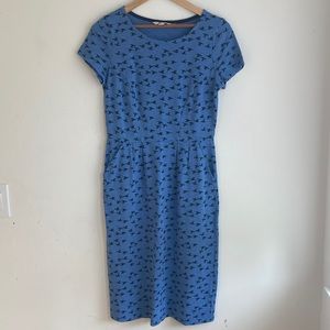 Boden Phoebe bird print dress size 6L